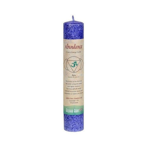 Aloha Bay, Abundance Chakra Energy 8 Inches Candle Ajna, 1 Each Aloha Bay