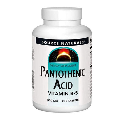 Source Naturals, Pantothenic Acid, 500 mg, 200 Tabs Source Naturals