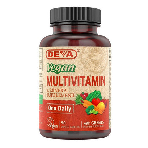Deva Vegan Vitamins, Vegan Multivitamin And Mineral Supplement, 90 Tab Deva Vegan Vitamins