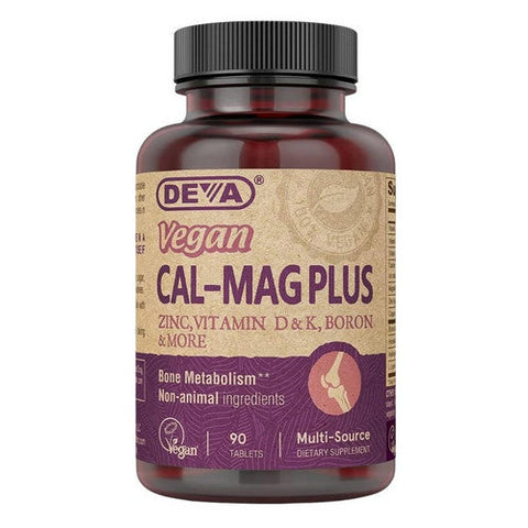 Deva Vegan Vitamins, Vegan, Cal-Mag Plus, 90 Tab Deva Vegan Vitamins