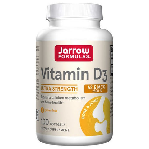 Jarrow Formulas, Vitamin D3, 2500 IU, 100 Softgels Jarrow Formulas