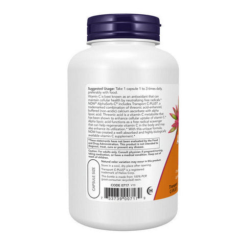 Now Foods, AlphaSorb-C, 500 mg, 180 Vcaps Now Foods