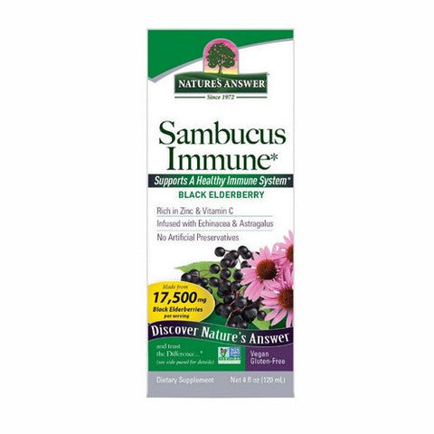 Nature's Answer, Sambucus Immune Black Elderberry, 4 Oz Nature's Answer