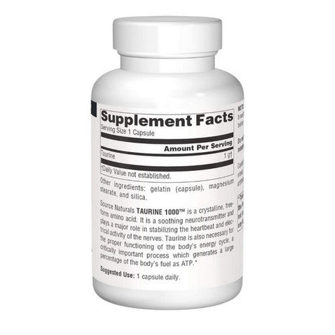Source Naturals, Taurine, 1000 mg, 240 caps Source Naturals
