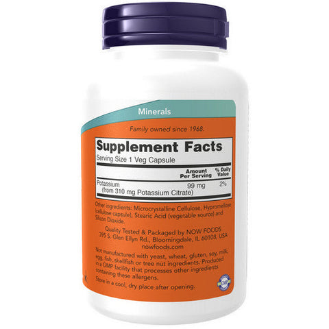 Now Foods, Potassium Citrate, 99 Mg, 180 Veg caps Now Foods