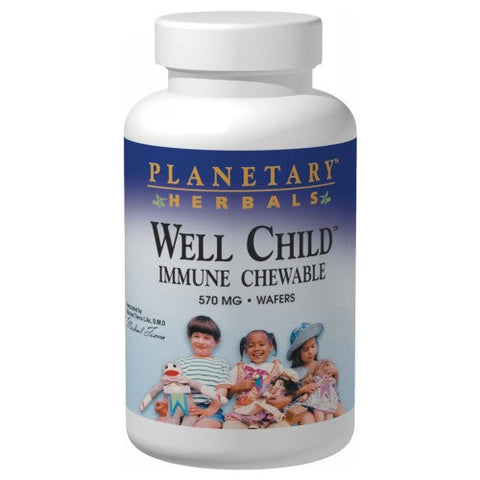 Planetary Herbals, Well Child Immune Chewable wafer, 60 Wafers Planetary Herbals