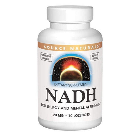 Source Naturals, NADH Sublingual, 20 Mg, 10 Lozenge Source Naturals