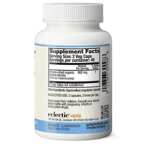 Eclectic Herb, Aronia Berry, 450 Mg, 90 Veg Caps Eclectic Herb