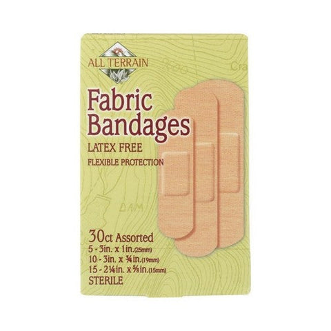 All Terrain, Sterile Fabric Bandages Assorted Latex Free, 30 Count All Terrain