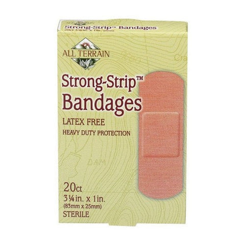 All Terrain, Strong Strip Bandages Latex Free, 20 Count All Terrain