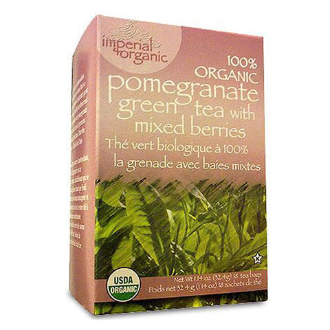 Uncle Lees Teas, Imperial Organic Green Tea, Pomegranate 18 CT Uncle Lees Teas