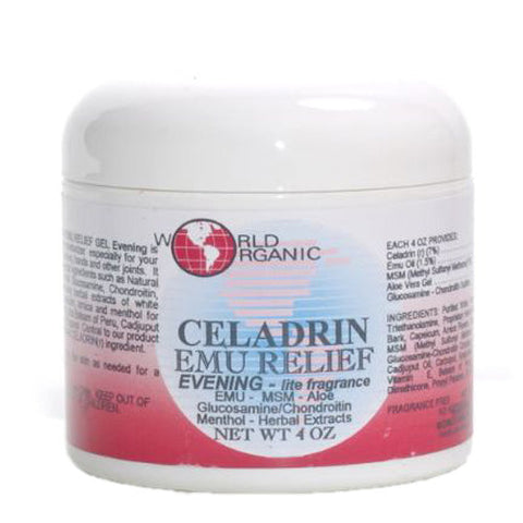 World Organics, Celadrin EMU Relief Cream, 4 oz World Organics