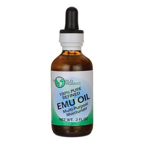 World Organics, EMU Oil 100% pure with Dropper, 2 oz World Organics