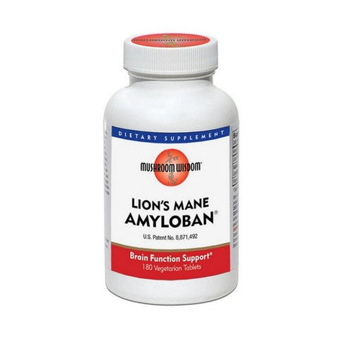 Maitake Mushroom Wisdom, Amyloban Lion's Mane, 180 Tabs Maitake Mushroom Wisdom