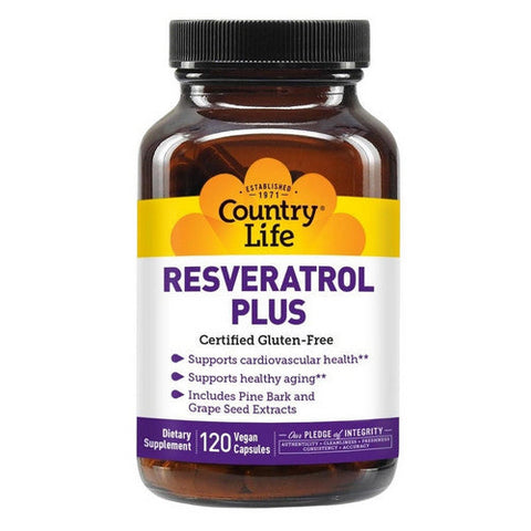 Country Life, Resveratrol Plus, 120 Caps Country Life