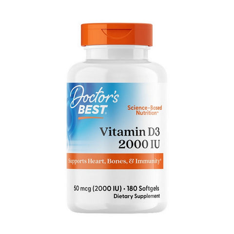 Doctors Best, Vitamin D3, 2000 IU, 180 Softgels Doctors Best