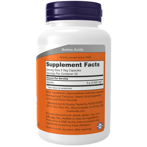 Now Foods, Glycine, 1000 mg, 100 Caps Now Foods