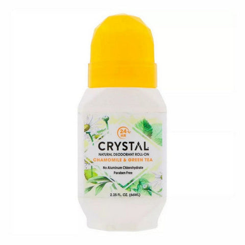 Crystal, Mineral-Enriched Deodorant Roll-On Chamomile And Green Tea, 2.25 Oz Crystal