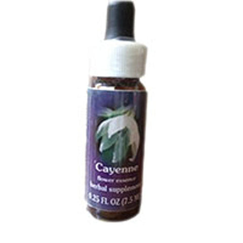 Flower Essence Services, Cayenne Dropper, 0.25 oz Flower Essence Services