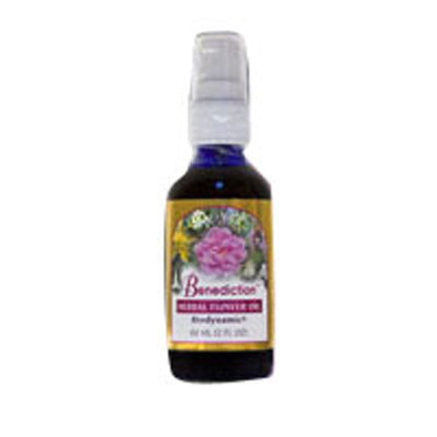 Flower Essence Services, Benediction Oil Pump Top, 2 oz Flower Essence Services