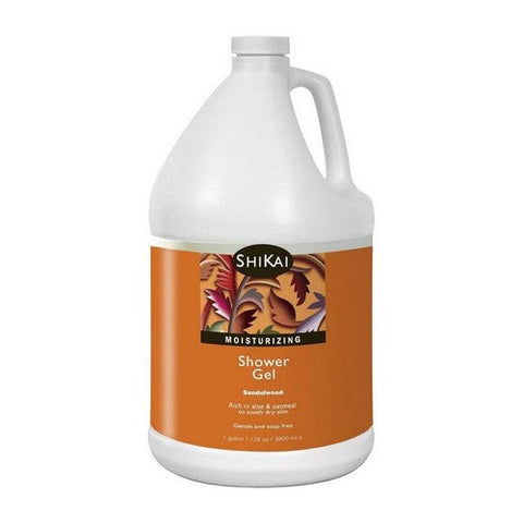 Shikai, Moisturizing Shower Gel Sandalwood, 1 Gallon Shikai