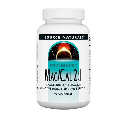Source Naturals, Magnesium and Calcium 2:1, 370 mg, 90 Caps Source Naturals