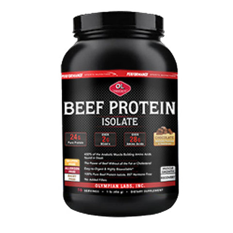 Olympian Labs, Beef Protein, chocolate, 1 lb Olympian Labs