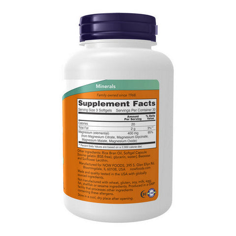 Now Foods, Magnesium Citrate, 90 softgels Now Foods