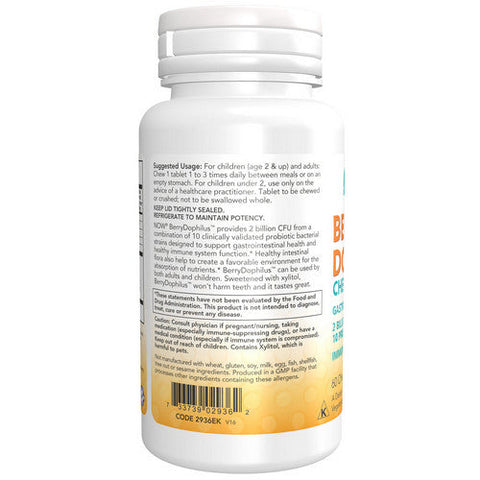 Now Foods, BerryDophilus, 60 Lozenges Now Foods
