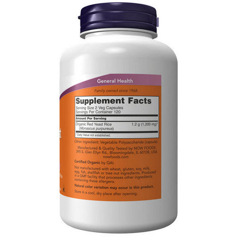 Now Foods, Red Yeast Rice Extract, 600 mg, 240 Vcaps Now Foods