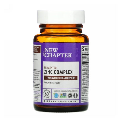 New Chapter, Zinc Food Complex, 60 Tabs New Chapter