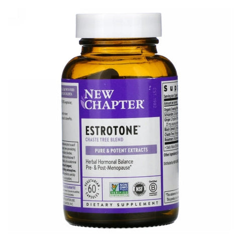 New Chapter, Estrotone Chaste Tree Blend, 60 Veg Caps New Chapter