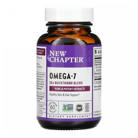 New Chapter, Omega-7 Sea Buckthorn Blend, 300 Mg, 30 Veg Caps New Chapter