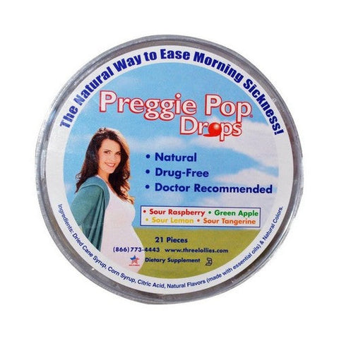 Three Lollies, Preggie Pop Drops Container, 21 CT Three Lollies