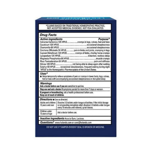 Hylands, Naturals Leg Cramps Pm Quick-Dissolving, 194 Mg, 50 Tabs Hylands