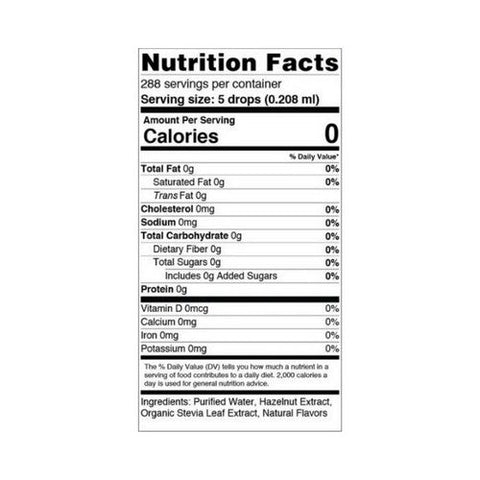 Sweetleaf Stevia, Sweet Drops Sweetener Hazelnut, 2 Oz Sweetleaf Stevia