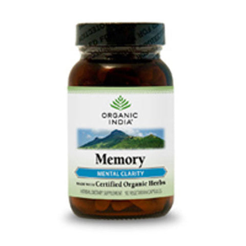 Organic India, Memory Formula, 90 Vcaps Organic India