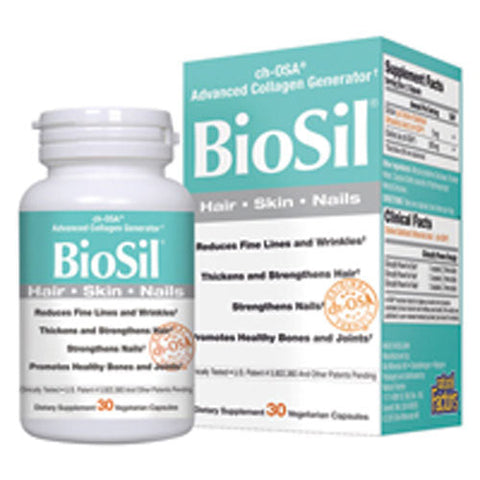 Natural Factors, Biosil, Skin & Hair & Nails 30 Vcaps Natural Factors