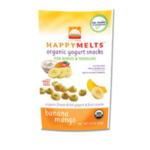 Happy Baby Food, Happy Yogurt Melts, Banana Mango, 8 X 1 Oz (Case of 8) Happy Baby Food