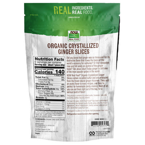 Now Foods, Ginger Slices (Crystallized), 12 oz Now Foods