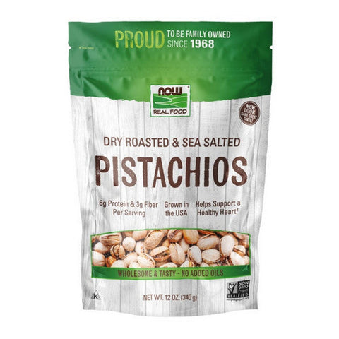 Now Foods, Pistachios Roasted and Salted, 12 oz Now Foods