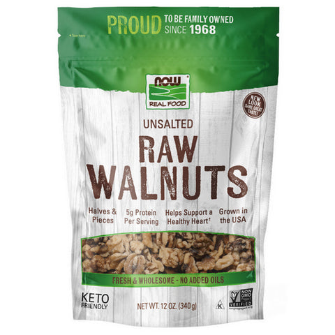 Walnuts Halves & Pieces Raw 12 oz by Now Foods