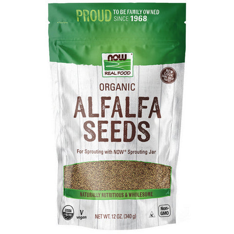 Now Foods, Alfalfa Seeds, 12 Oz Now Foods
