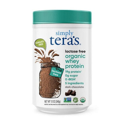 Simply Tera's, Organic Whey Protein Dark Chocolate, 12 Oz Simply Tera's