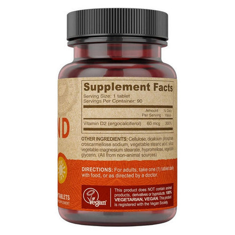 Deva Nutrition, Vegan Vitamin D, 800 IU, 90 tabs Deva Nutrition