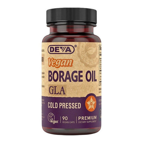 Premium Vegan Borage Oil 90 Veg Caps by Deva Vegan Vitamins