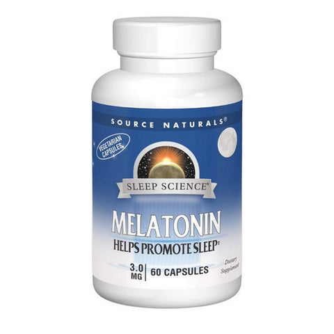 Source Naturals, Timed Release Melatonin, 3 Mg, 60 caps Source Naturals