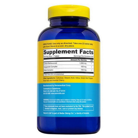 Nature's Life, Bioflavonoids, 1000 Mg, 250 Tabs Nature's Life