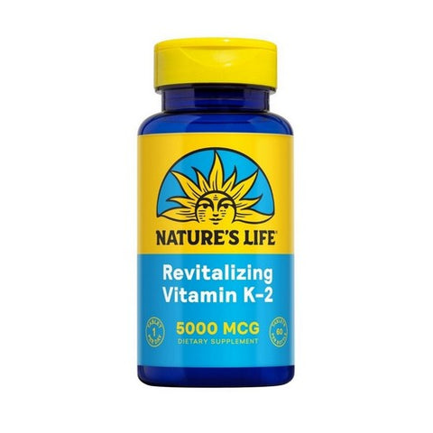 Nature's Life, Vitamin K-2 Menatetrenone, 5000 mcg, 60 tabs Nature's Life