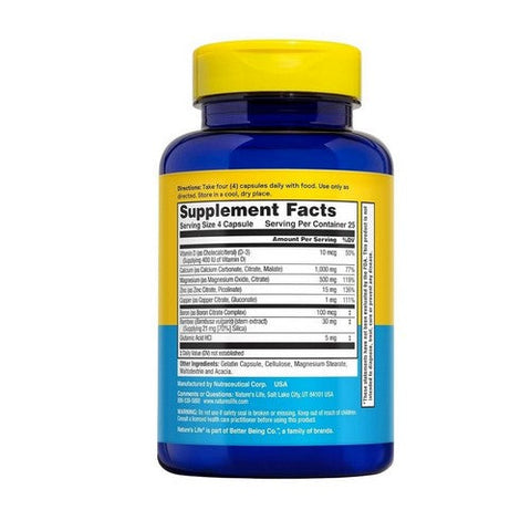 Nature's Life, Cal-Mag-Zinc, 1000/600/15 mg, 100 caps Nature's Life
